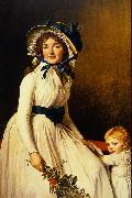 Jacques-Louis David Portrait of Madame Seriziat and her son Germany oil painting artist